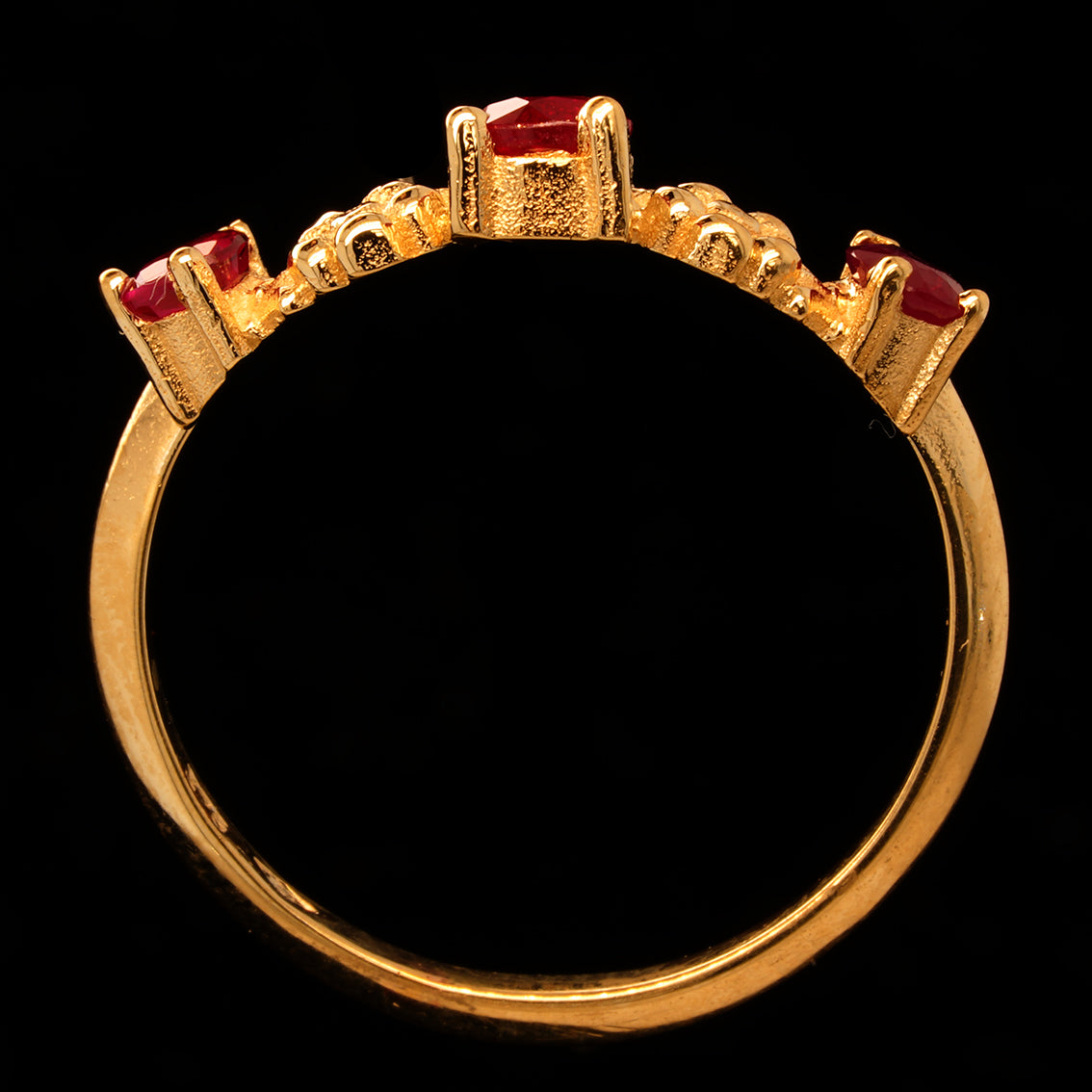 BEATING HEART RUBY ENGAGEMENT RING