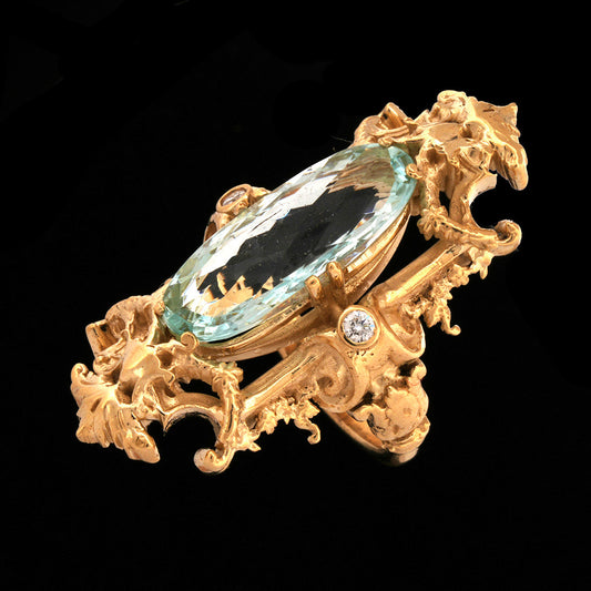 AQUAMARINE GRAZIELLA RING