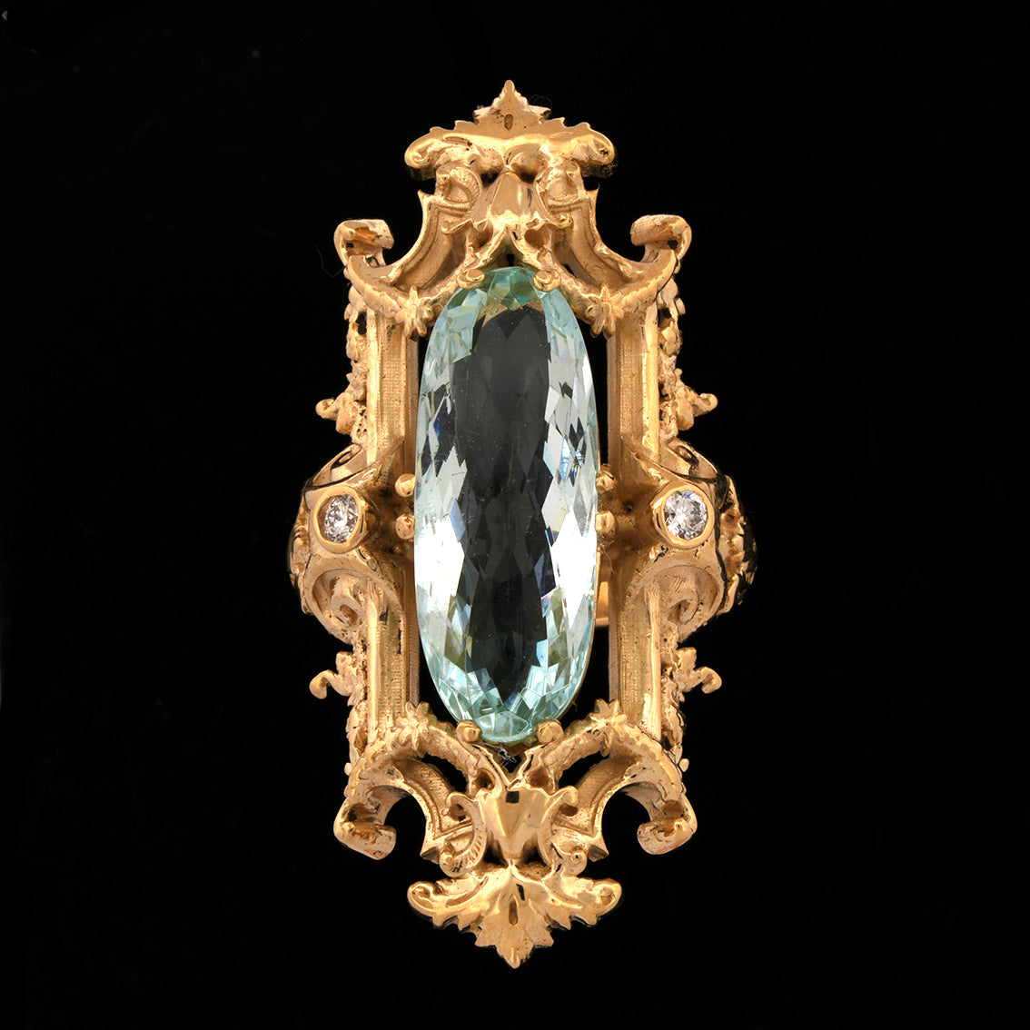 AQUAMARINE GRAZIELLA RING