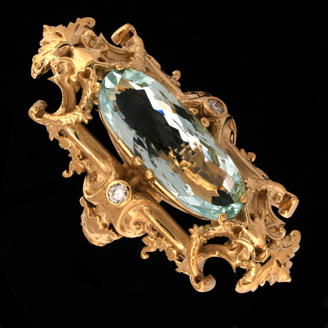 AQUAMARINE GRAZIELLA RING