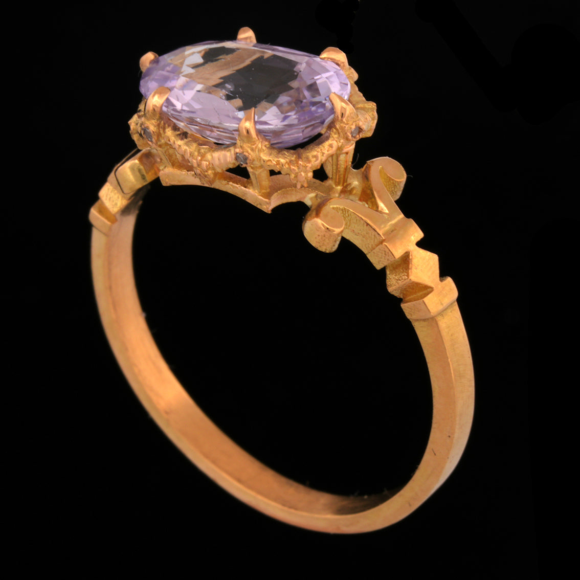 Lilac Sapphire Syringa Ring