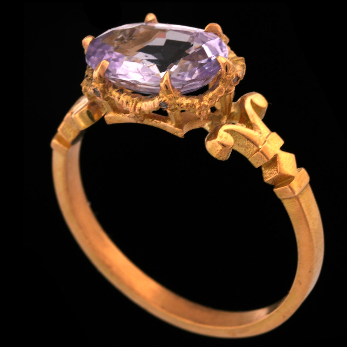 Lilac Sapphire Syringa Ring