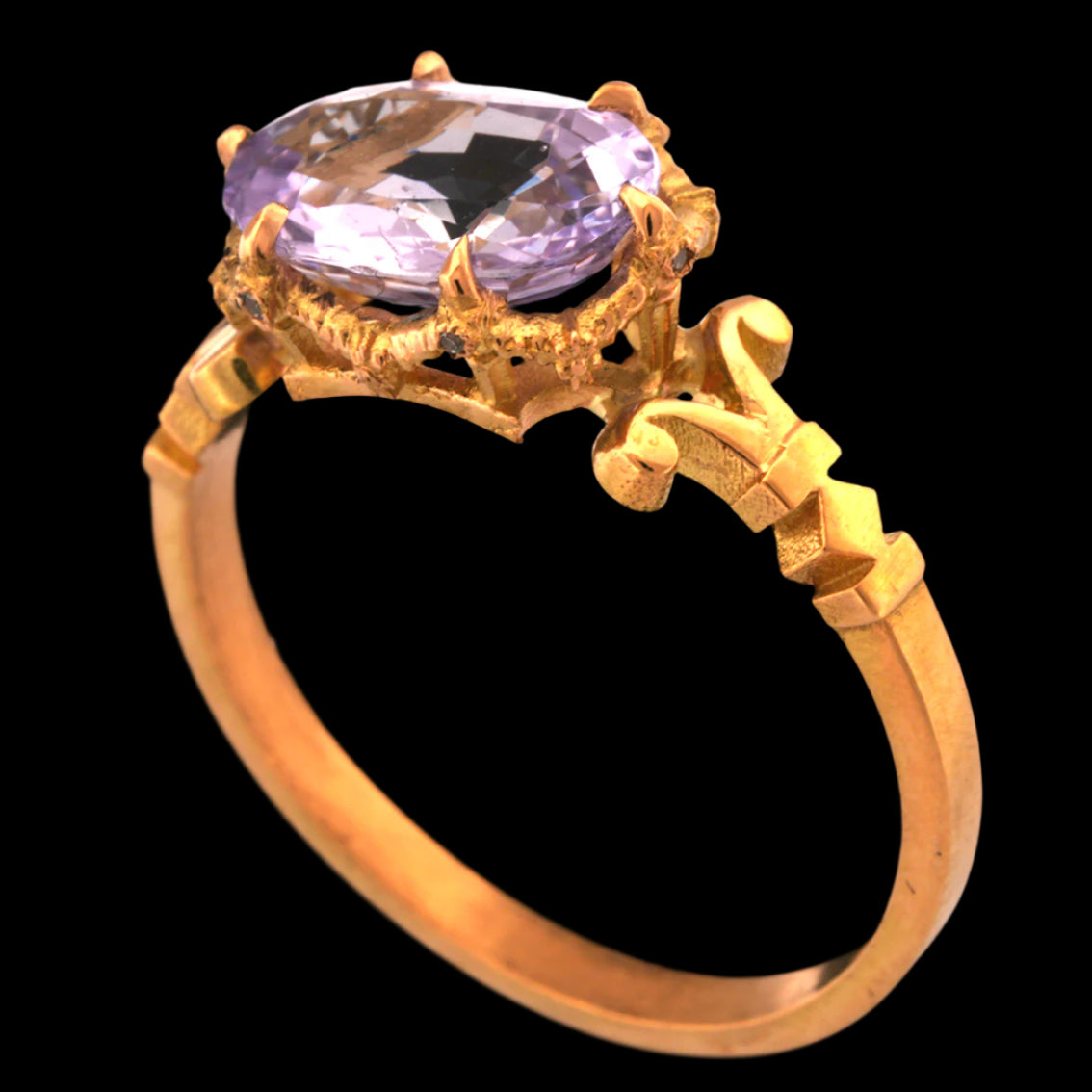 Lilac Sapphire Syringa Ring