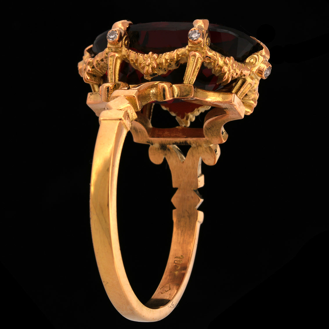 Hecate Garnet Ring