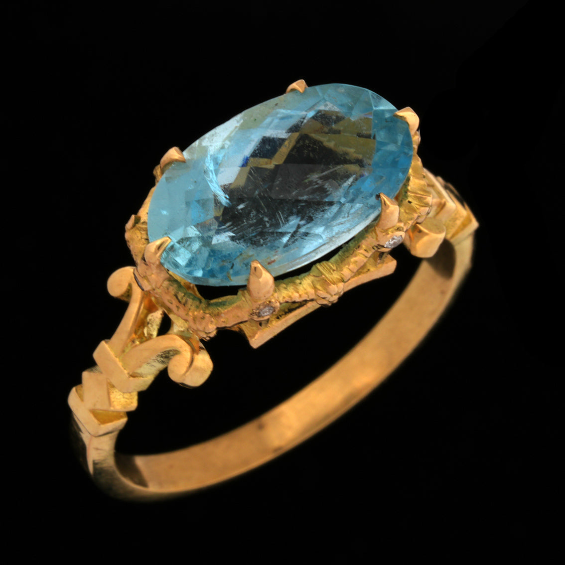 Delphina Aquamarine Ring
