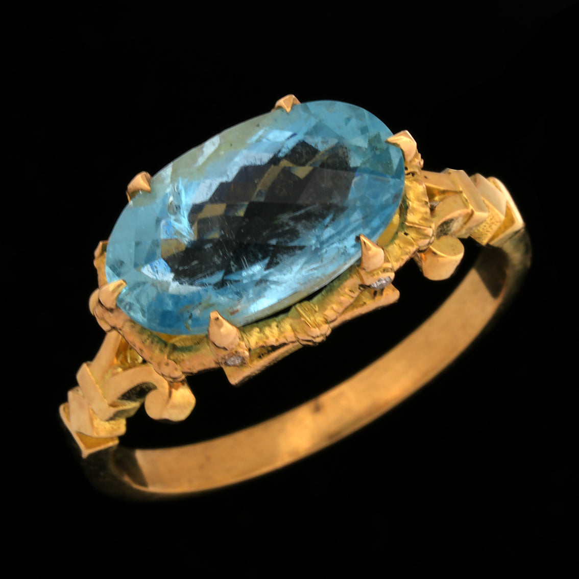 Delphina Aquamarine Ring