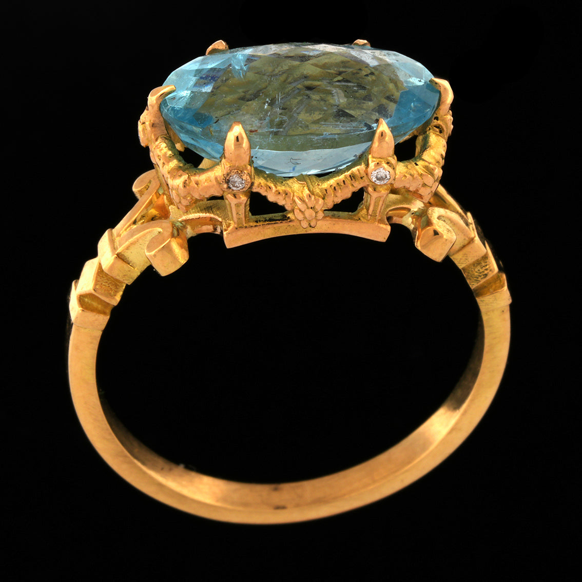 Delphina Aquamarine Ring