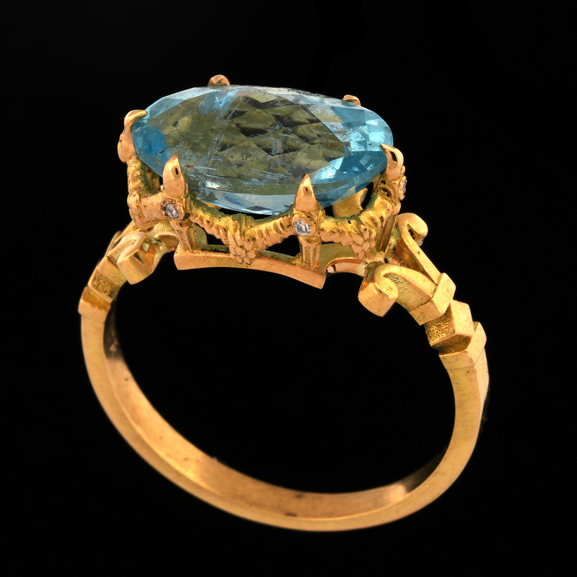 Delphina Aquamarine Ring