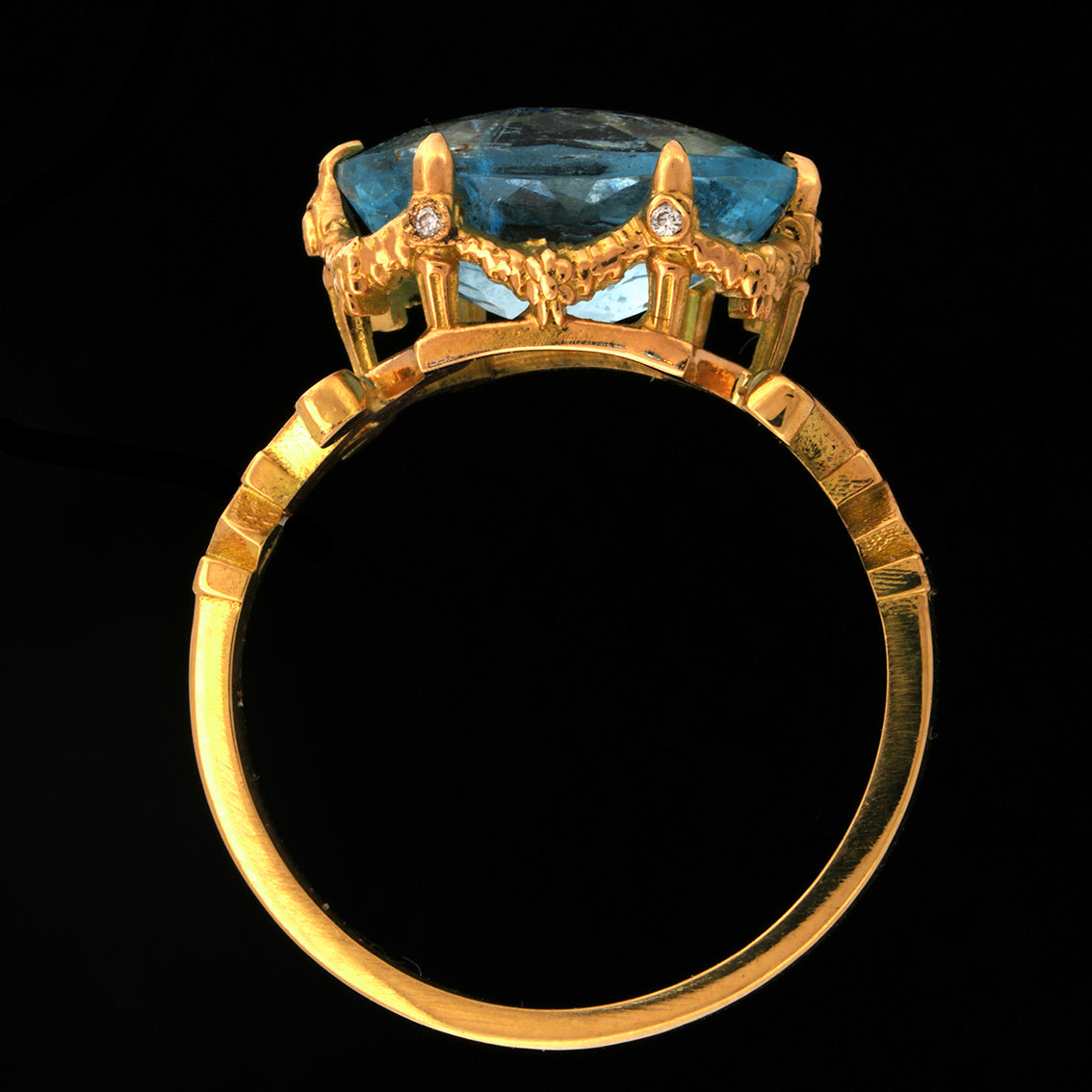 Delphina Aquamarine Ring