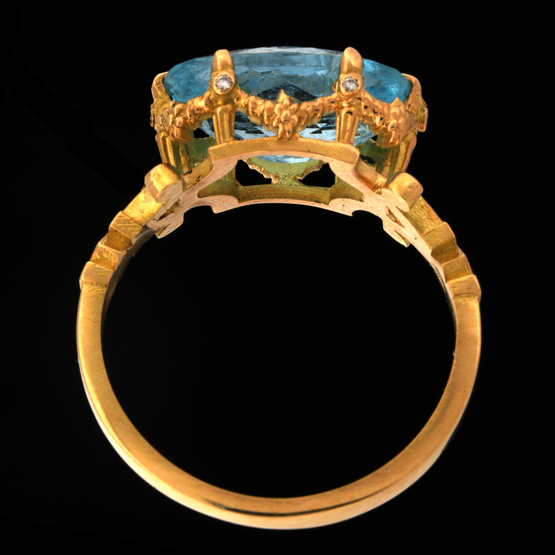 Delphina Aquamarine Ring