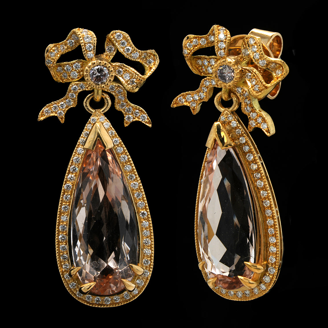 BOUCLES D'OREILLES VENUS AU MIROIR ÉMERAUDE