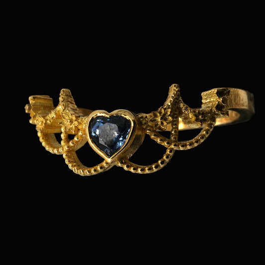 EMPYREAN SAPPHIRE HEART RING