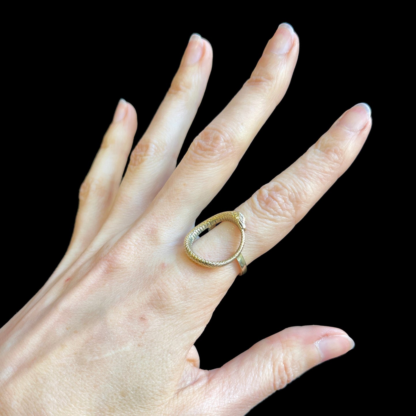 OUROBOROS SNAKE RING 9K