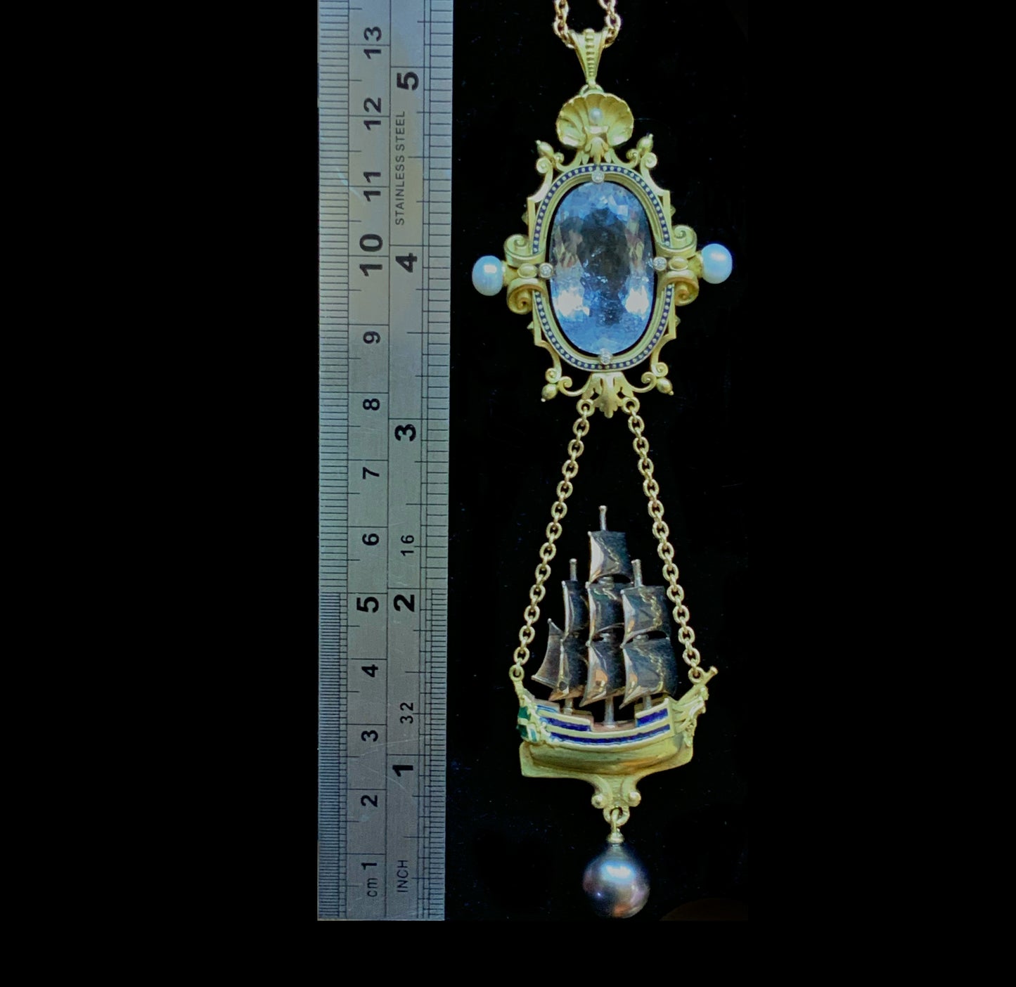 ARCHIMEDES' MIRROR PENDANT NECKLACE