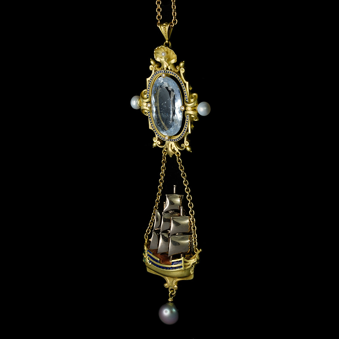 ARCHIMEDES' MIRROR PENDANT NECKLACE