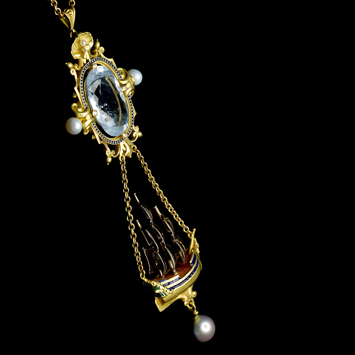 ARCHIMEDES' MIRROR PENDANT NECKLACE