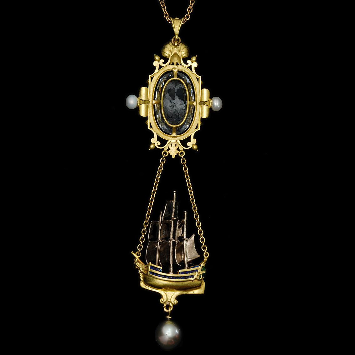 COLLANA CON PENDENTE SPECCHIO DI ARCHIMEDE