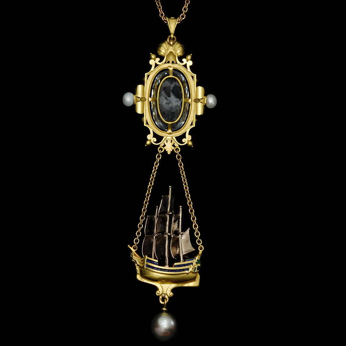 ARCHIMEDES' MIRROR PENDANT NECKLACE