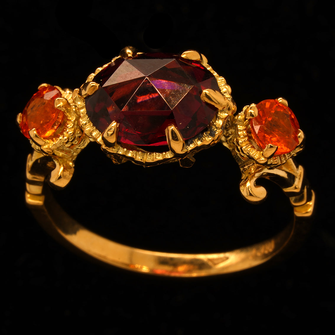 Crimson Nocturne Ring