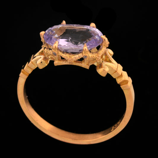 Lilac Sapphire Syringa Ring