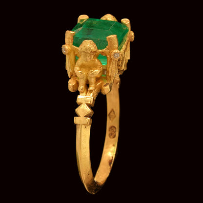 VENUS' CHERUBS AND EMERALD RING