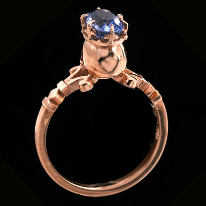 ROSE GOLD CROWNED SKULL RING