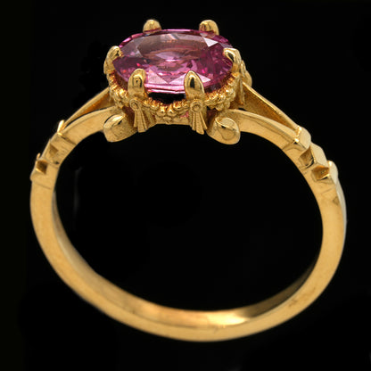 PINK SAPPHIRE GARLAND RING
