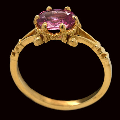 PINK SAPPHIRE GARLAND RING