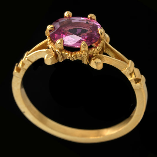 PINK SAPPHIRE GARLAND RING
