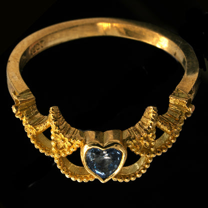 EMPYREAN SAPPHIRE HEART RING