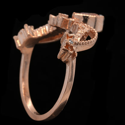 BERIBBONED ROSE GOLD RING