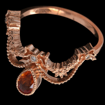 BERIBBONED ROSE GOLD RING