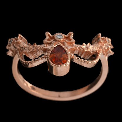 BERIBBONED ROSE GOLD RING