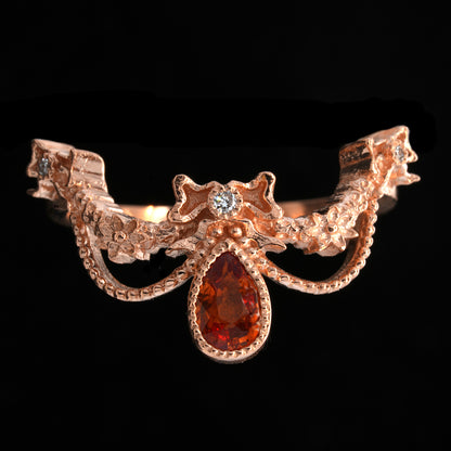 BERIBBONED ROSE GOLD RING