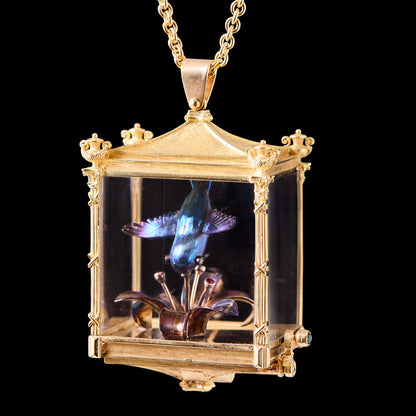 THE ETERNAL HUMMINGBIRD PENDANT (AUTOMATA)