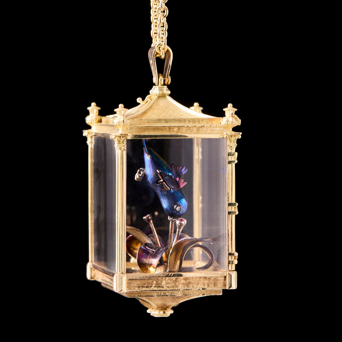THE ETERNAL HUMMINGBIRD PENDANT (AUTOMATA)