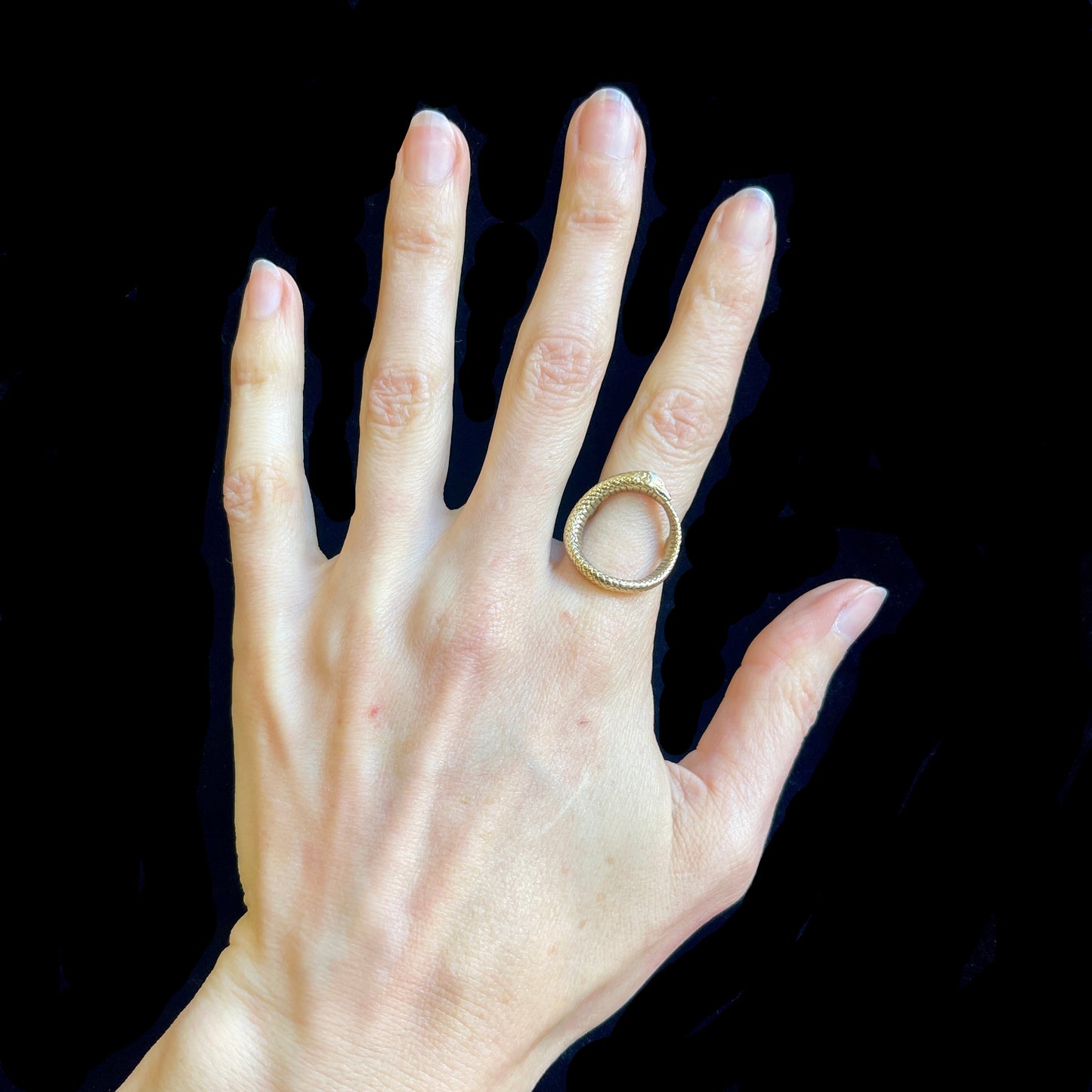 OUROBOROS SNAKE RING 9K