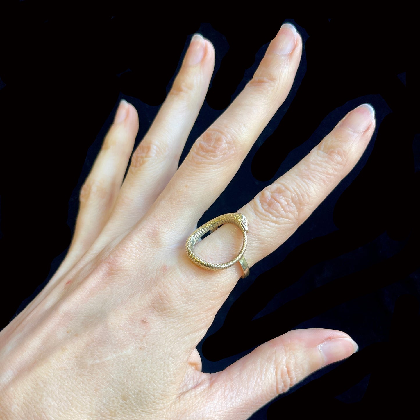 OUROBOROS SNAKE RING 9K