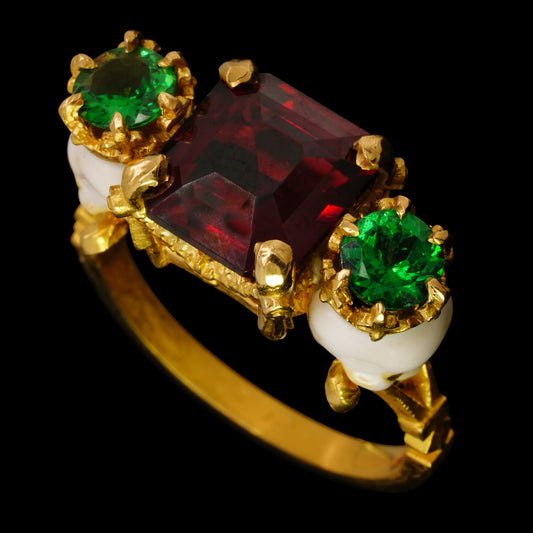 CATACOMB SAINTS GARNET RING