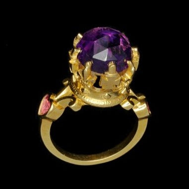BAGUE COURONNE AMETHYSTE SAPHIR