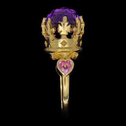 BAGUE COURONNE AMETHYSTE SAPHIR