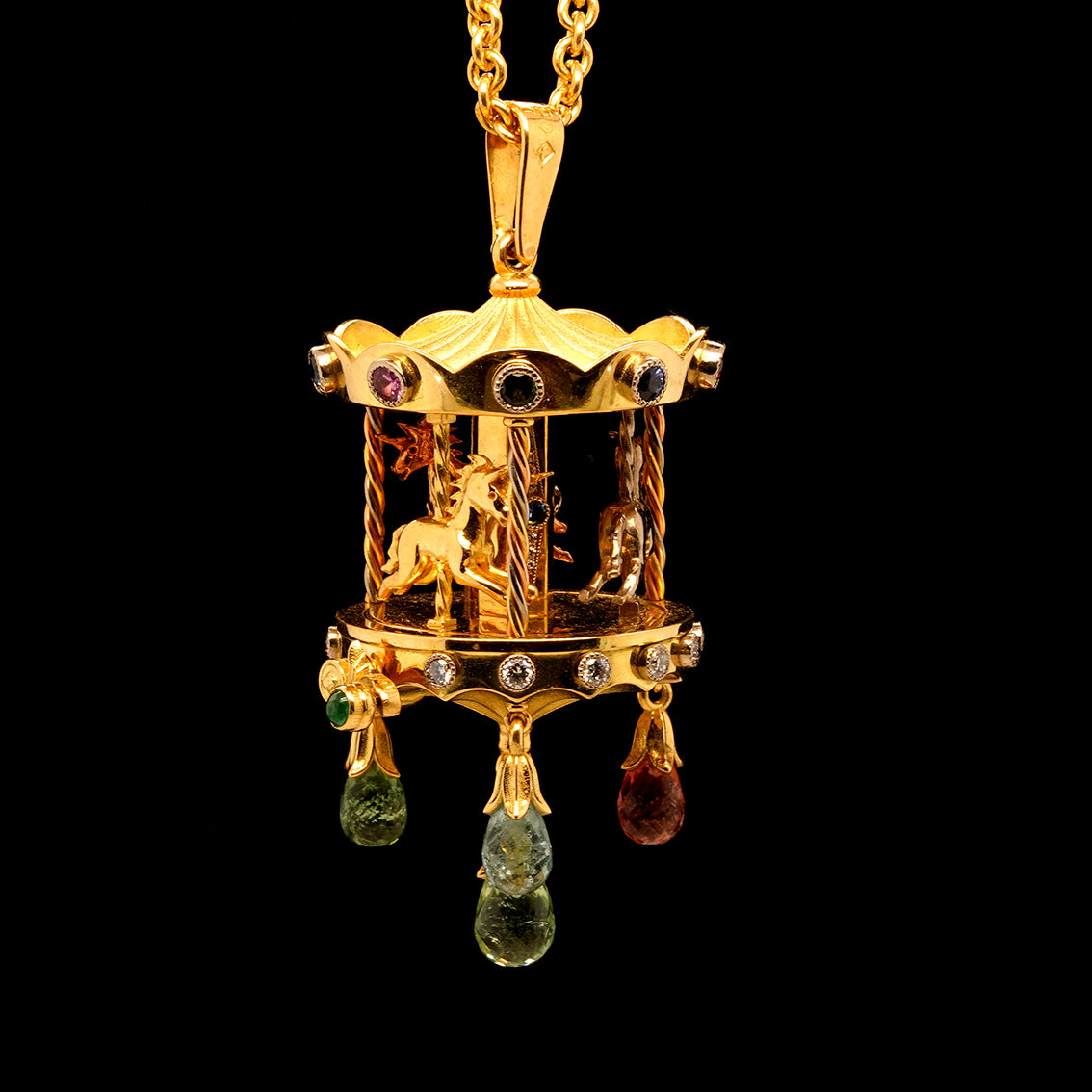 CAROSELLO ON THE CAROUSEL PENDANT NECKLACE