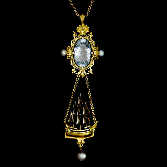 COLLIER PENDENTIF MIROIR D'ARCHIMÈDE