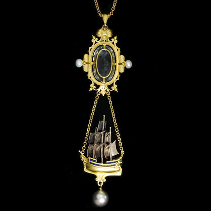 COLLANA CON PENDENTE SPECCHIO DI ARCHIMEDE